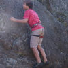youth climbing a roceface